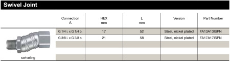FLEX JOINT ST NP G3/8XG3/8