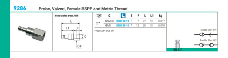 PROBE M5 BSPP FEMALE