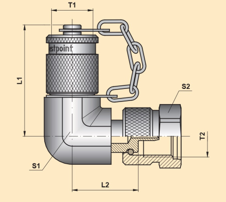 MINIMESS ADAPTOR  90°