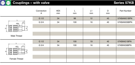 CPL G1 MALE BSPP NBR BR